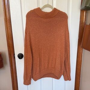 Aerie Warm Orange Turtleneck Sweater